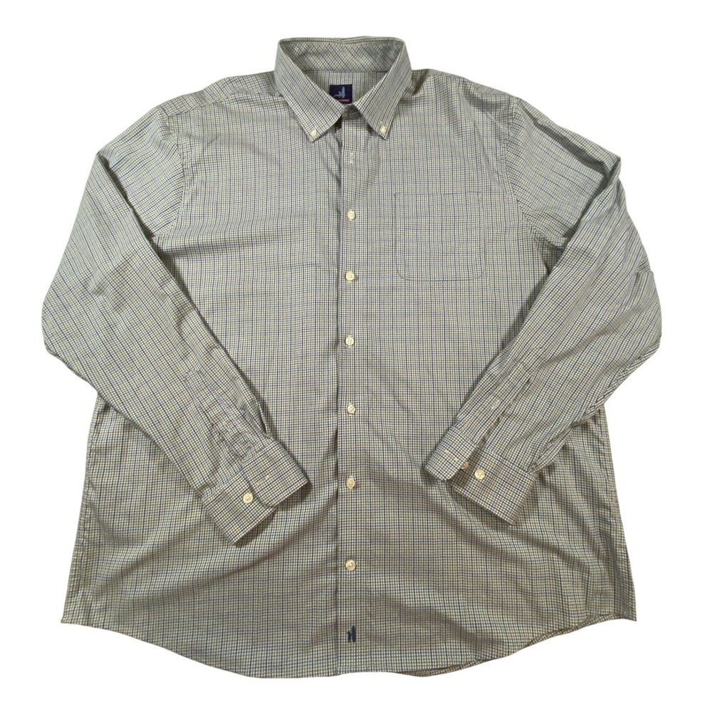 Johnnie O Prep Performance Plaid Button Down Shirt Men's XXL Long Sleeve - Picture 1 of 11